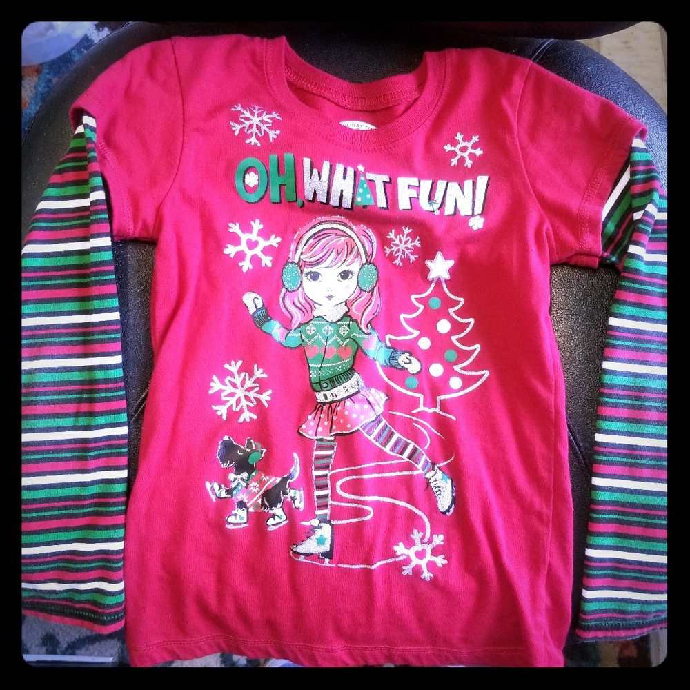 Little girls Christmas shirt